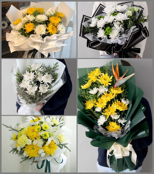 广东梅州市蕉岭县南磜镇南磜村白事花束代送